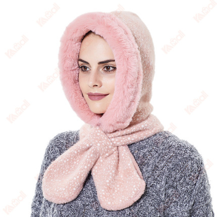 chunky beanie hat plush one piece cap